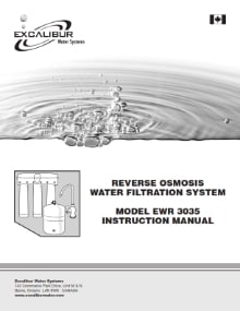 Excalibur EWR model 3035 manual brochure thumbnail