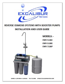 Excalibur EWR models 5100c, 5100e, and 7100p manual brochure thumbnail