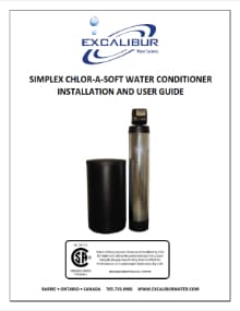 Excalibur chlor-a-soft series water softener manual thumbnail