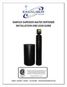 Excalibur superior series water softener manual thumbnail