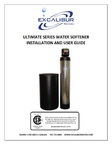 Excalibur ultimate series water softener manual thumbnail