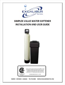 Excalibur value series water softener manual thumbnail