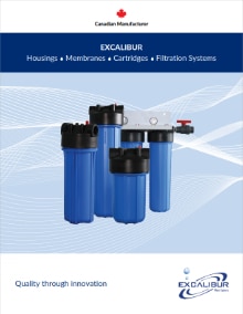 Excalibur filter cartridges, housings, membranes, brackets, and tools brochure thumbnail