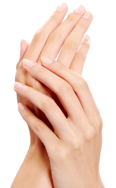 Woman's soft hands.