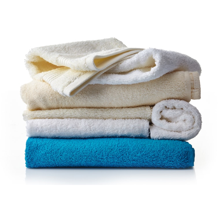 Stack of fresh, clean towels.